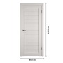 Дверное полотно Atum 5 Bianco со стеклом White Cloud, 800х2000 мм
