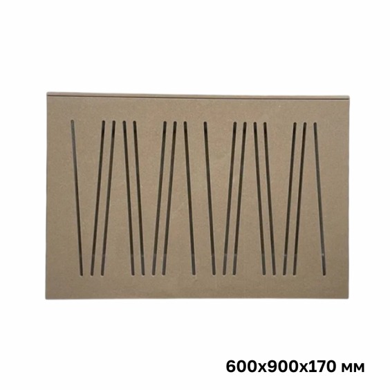 Короб-экран для батареи отопления «Абстракция» под покраску, 90х60х17 см #1