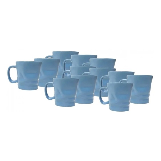 Кружка для чая керамическая глянцевая Berg 400мл, Синий (12шт) #1