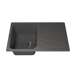 Кухонная мойка кварцевая Uperwood Quartz UPD-04-03, прямоугольная, серая