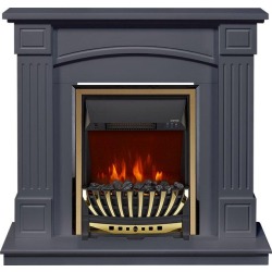 Каминокомплект Boston - Серый графит (Высота 925см) с очагом Aspen Gold