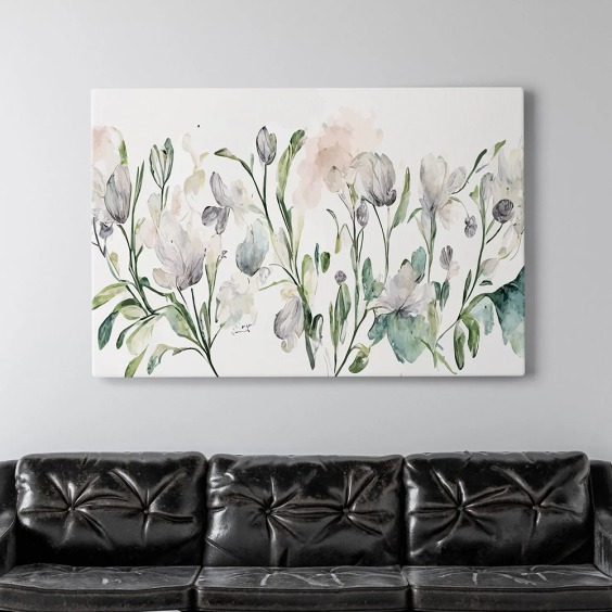 Интерьерная картина "Акварельная флора" на холсте, большая, размер 50х80 см #8 Интерьерная картина "Акварельная флора" на холсте, большая, размер 50х80 см #8
