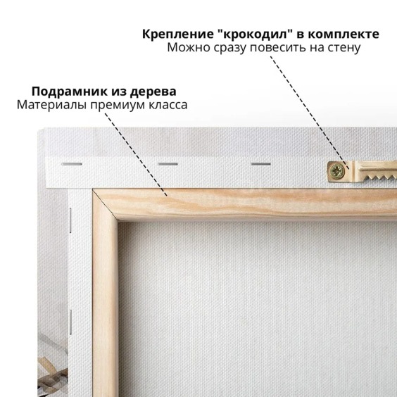 Картина на стену большая на холсте интерьерная "Цветущая Сакура" 50х80 см #5