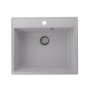 Мойка для кухни кварцевая Ulgran Quartz Forte 580-04, платина