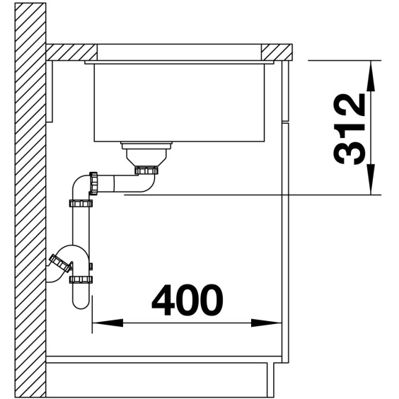 Blanco Subline 500-U (513413) антрацит мойка #5