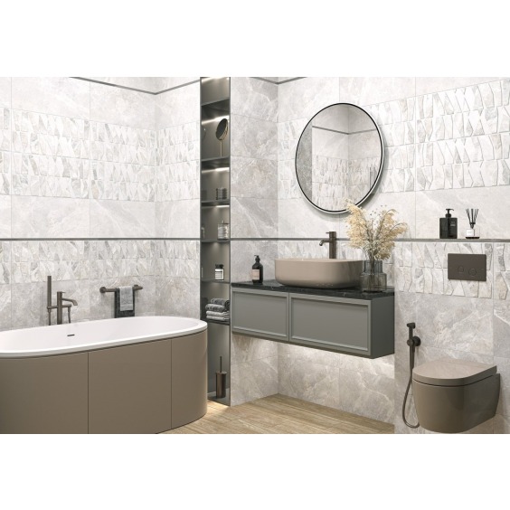 TWU2550PRS17 плитка облицовочная рельефная Alma Ceramica Persey 249*500 (9 шт в уп/63,897 м в пал) #2