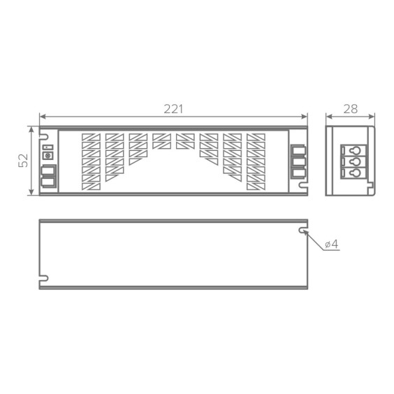 Блок питания AQ MAX 220V/12V IP20 150W #4