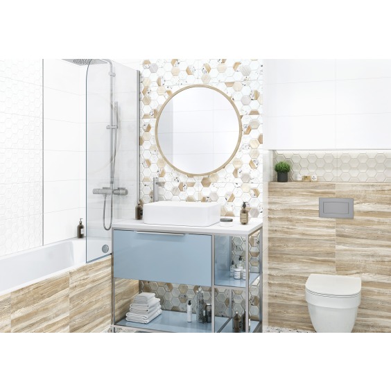 TWU09BLB014 плитка облицовочная рельефная Alma Ceramica Bilbao 249*500 (11 шт в уп/73,98 м в пал) #2