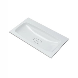 Раковина для ванной Uperwood Smile 80 см, белая глянцевая без отверстия под смеситель