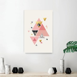 Картина на стену большая на холсте интерьерная "Абстракция 4", размер 90х60 см