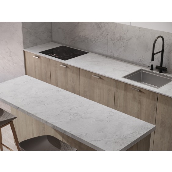 Столешница «Скиф» Мрамор Империал арт. 206, 3000 x 600 x 38 мм #2