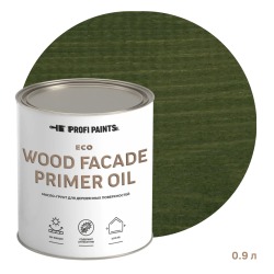 Масло-грунт по дереву для наружных работ Profipaints ECO Wood Fasade Primer Oil 0.9л, Зелёный