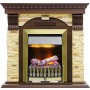 Каминокомплект Dublin - Темный дуб / Сланец с очагом Danville Antique Brass FB2