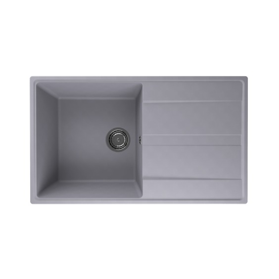 Мойка для кухни кварцевая Ulgran Quartz Prima 850-05, бетон #1