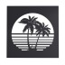 Картина Vice City [ тропический закат ], 45х45х2 см