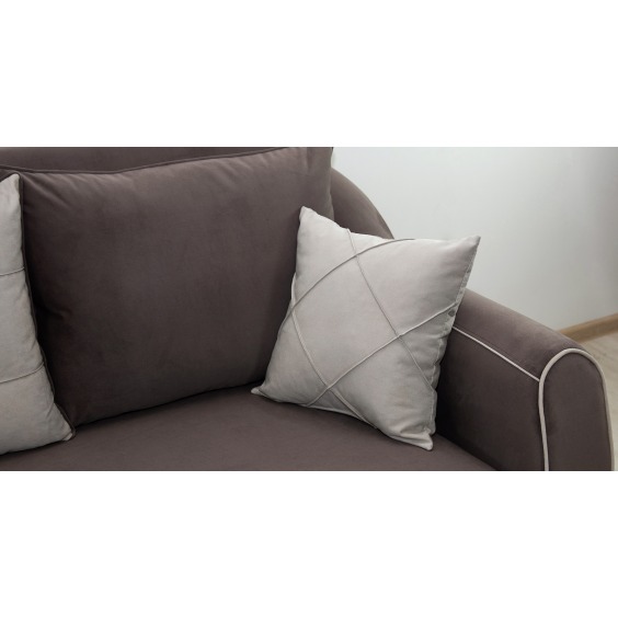 Френсис Диван-кровать Арт. ТД 261 Амиго шоколад* (коричневый), Амиго крем* (серо-бежевый) Д2280/Ш1030/В900 #6