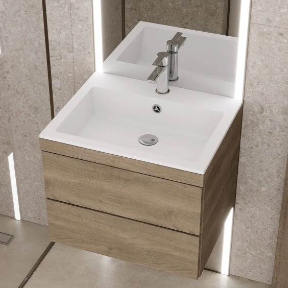 Раковина для ванной Uperwood Megan 60х48х16,5 см, белая матовая #4