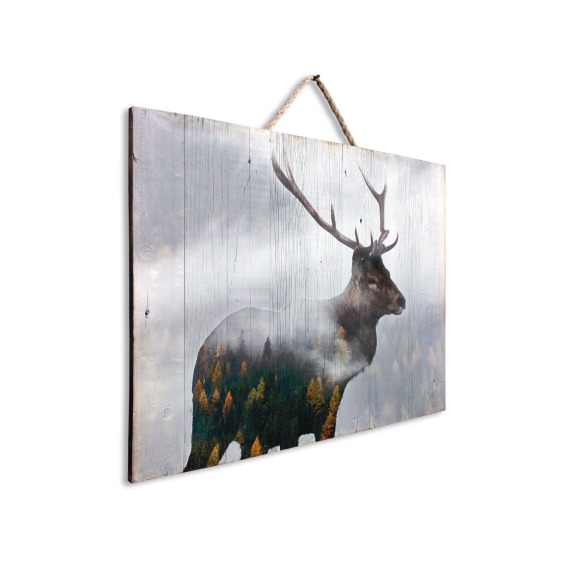 Картина "Экспозиция Олень 1" 70х50 см #2