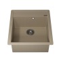 Кухонная мойка кварцевая Uperwood Quartz UPD-07-02, прямоугольная, бежевая