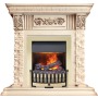 Каминокомплект Luxemburg (каменный) - Сланец/Cлоновая кость с патиной с очагом Danville Brass FB2