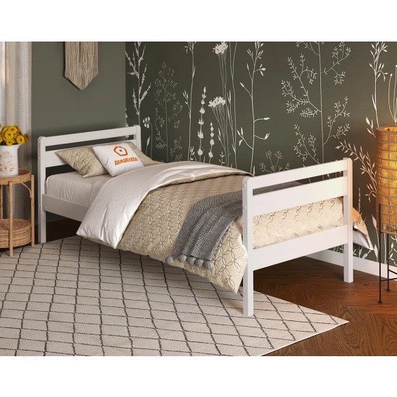 Комплект кровать Лето База 90x200+Н3+Н3, обработка белый #3