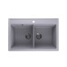Мойка для кухни кварцевая Ulgran Quartz Ruma 780-05, бетон