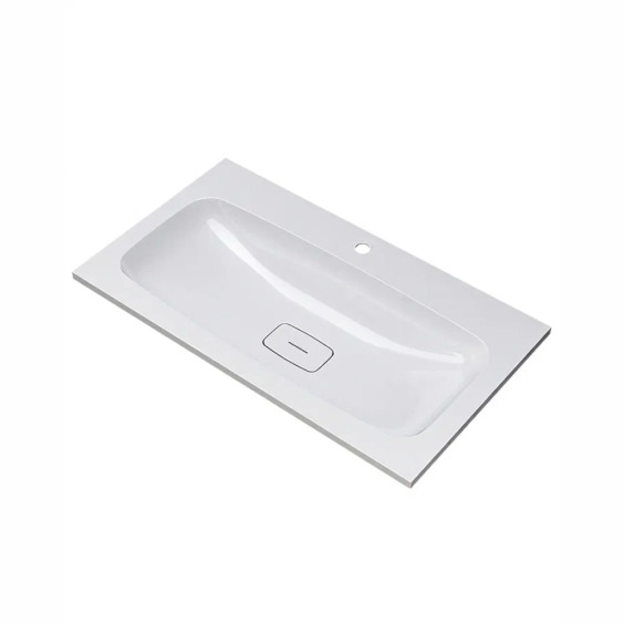 Раковина для ванной Uperwood Smile 80 см, белая глянцевая #1