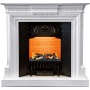 Каминокомплект Chelsea - Белый с очагом Cassette 400 LNH-INT (с дровами)