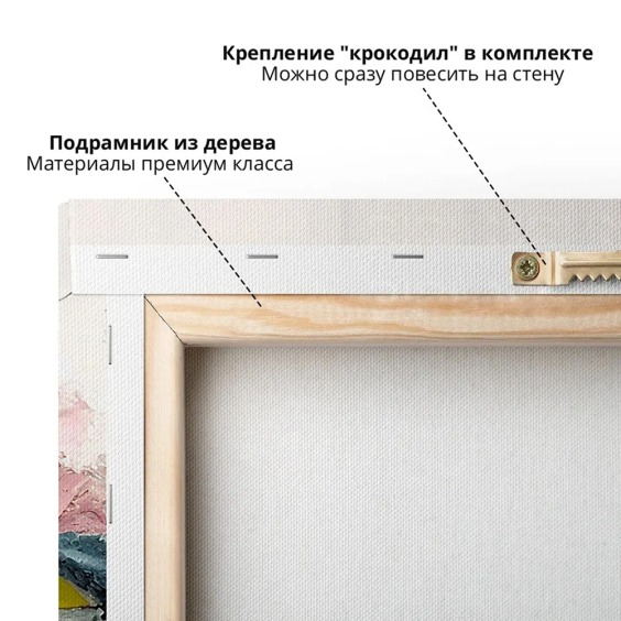 Картина на стену большая на холсте интерьерная "Цветы в мазках", 60х90 см #5 Картина на стену большая на холсте интерьерная "Цветы в мазках", 60х90 см #5