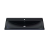 Раковина для ванной кварцевая Uperwood Foster Quartz 100х45,5х17,5 см, черная матовая, космос