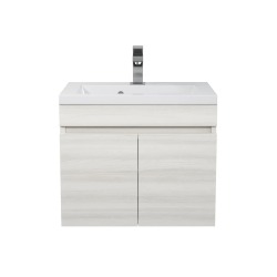 Тумба под раковину для ванной подвесная Uperwood Eva 49х34,6х40 см, Дуб Харбор Белый, с дверцами