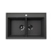 Мойка для кухни кварцевая Ulgran Quartz Ruma 780-09, асфальт