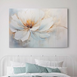 Картина на стену большая на холсте интерьерная "Акварельный цветок", 30х45 см