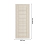 Дверь межкомнатная DK-Doors D-11 Беленый дуб/Матовое стекло, 2000х600, Полотно