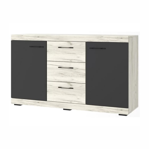 Комод Соната КС-1500 Крафт белый-Антрацит #1 Комод Соната КС-1500 Крафт белый-Антрацит #1