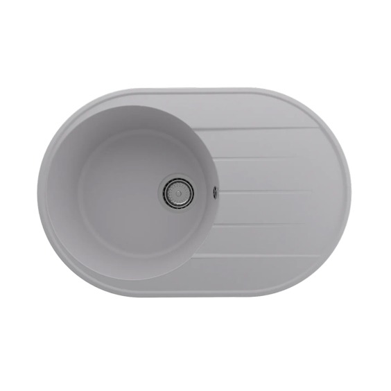 Мойка для кухни кварцевая Ulgran Quartz Nora 750-04, платина #1