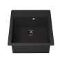 Кухонная мойка кварцевая Uperwood Quartz UPD-07-04, прямоугольная, черная
