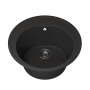 Кухонная мойка кварцевая Uperwood Quartz UPD-01-04, круглая, черная