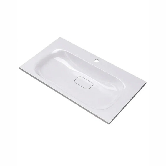 Раковина для ванной Uperwood Sunrise 80 см, белая глянцевая #1