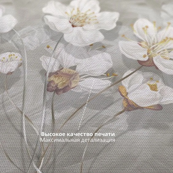 Интерьерная картина "Цветы вишни" на холсте, большая, размер 40х60 см #3