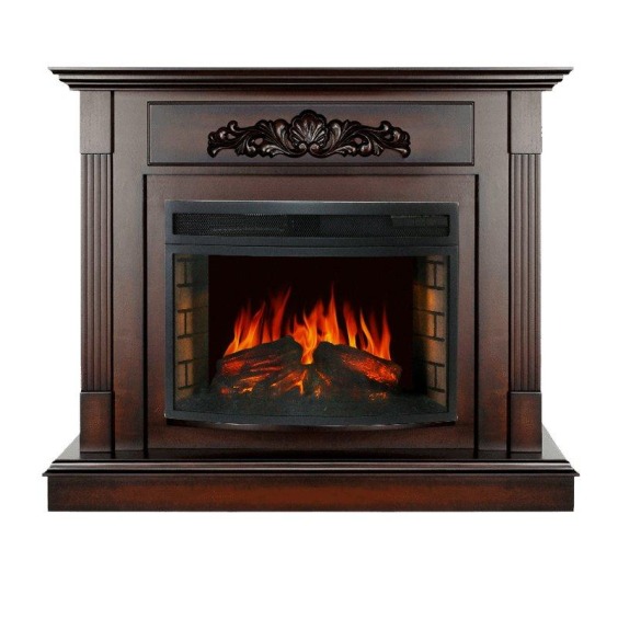 Каминокомплект Madrid - Махагон коричневый антик с очагом Dioramic 25 LED FX #1