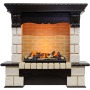 Каминокомплект Pierre Luxe - Венге / Шампань (Высота 1035мм) с очагом Cassette 600 LNH-INT (с дровами)