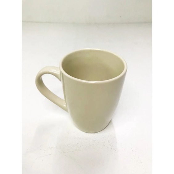 Кружка для чая керамическая глянцевая Office 330мл, Слоновая кость (6шт) #5