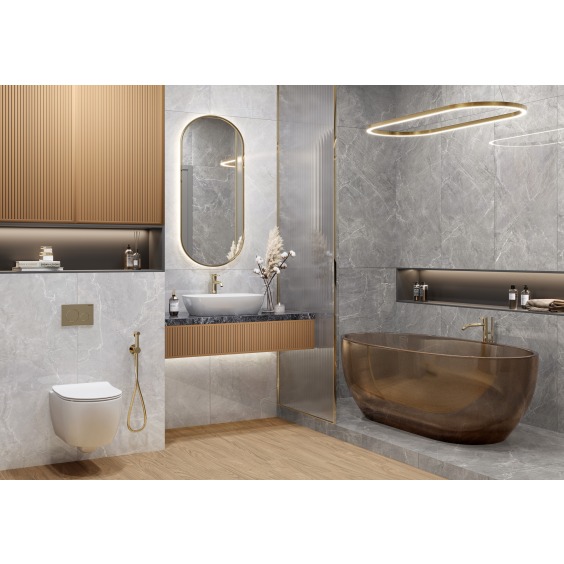 New Trend 60120TER15P Terra Gray Керамогранит полированный 600*1200 (3 шт в уп/60,48  м в пал) #2