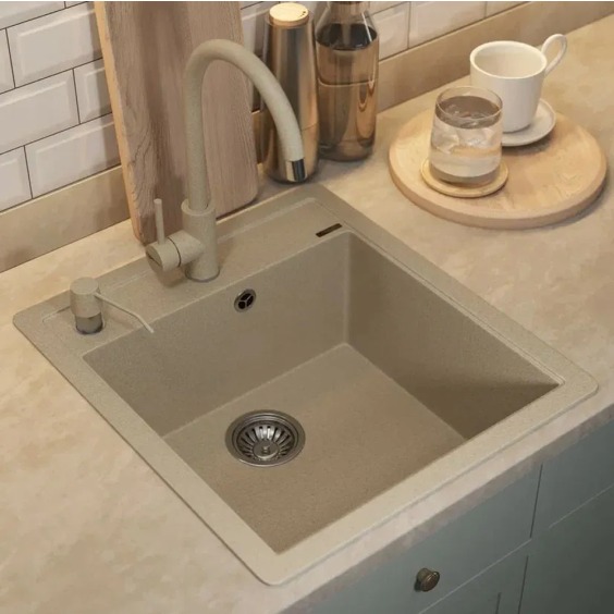 Дозатор для моющих средств Uperwood Quartz UPD-01-02-D, бежевый #3