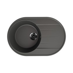 Мойка для кухни кварцевая Ulgran Quartz Nora 750-09, асфальт