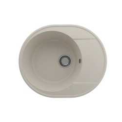 Мойка для кухни кварцевая Ulgran Quartz Nora 585-02, лён