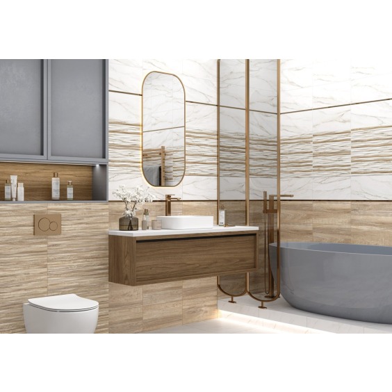 TWU2550EPH14 плитка облицовочная рельефная Alma Ceramica Euphoria 249*500 (9 шт в уп/63,897 м в пал) #2