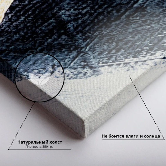 Картина на стену большая на холсте интерьерная "Волна", размер 30х45 см #4