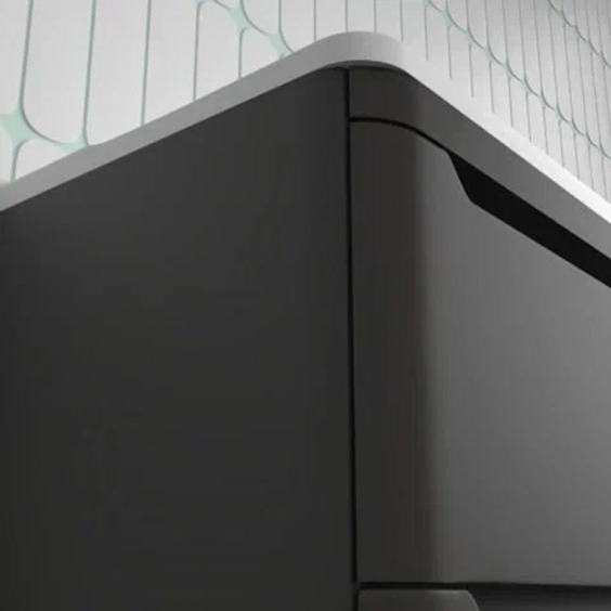 Тумба под раковину для ванной Uperwood Ocean напольная, 80 см, черная, 2 ящика #8